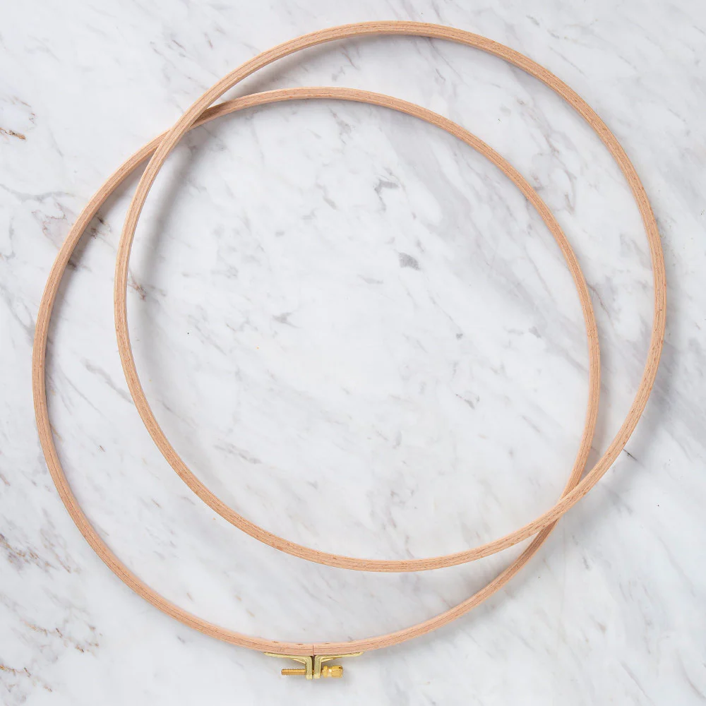 Nurge 8 mm Beech Wood Adjustable Embroidery Hoop - No.8 - Image 2