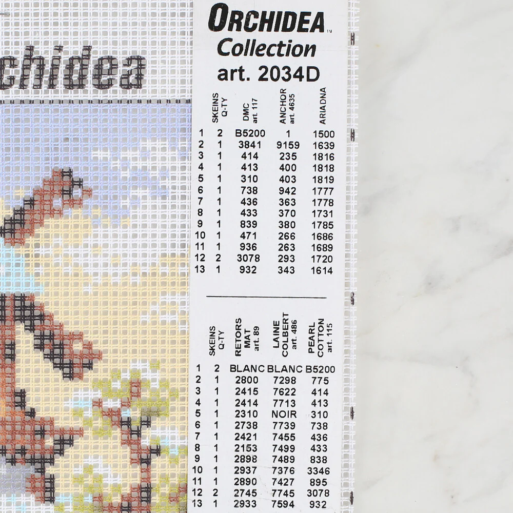 Orchidea 15x15 cm Printed Gobelin 2034D - Image 2