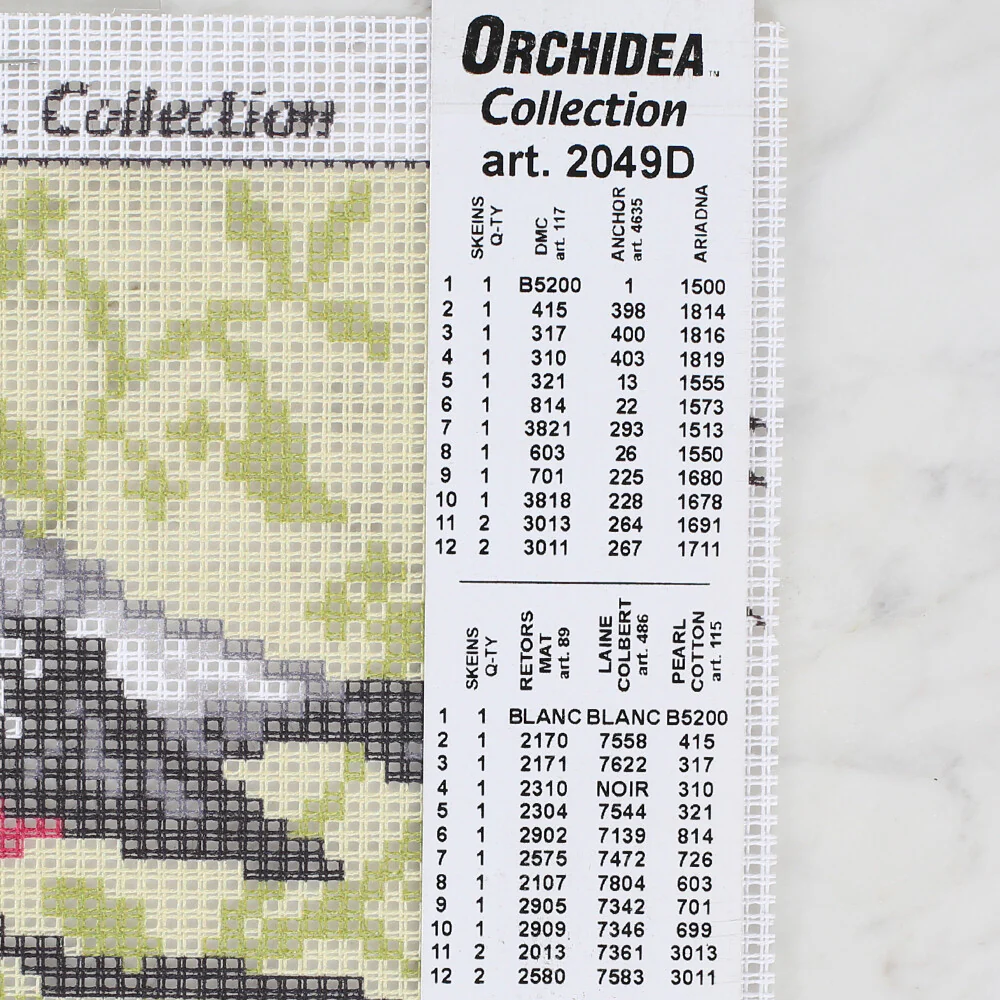 Orchidea 15x15 cm Printed Gobelin 2049D - Image 2
