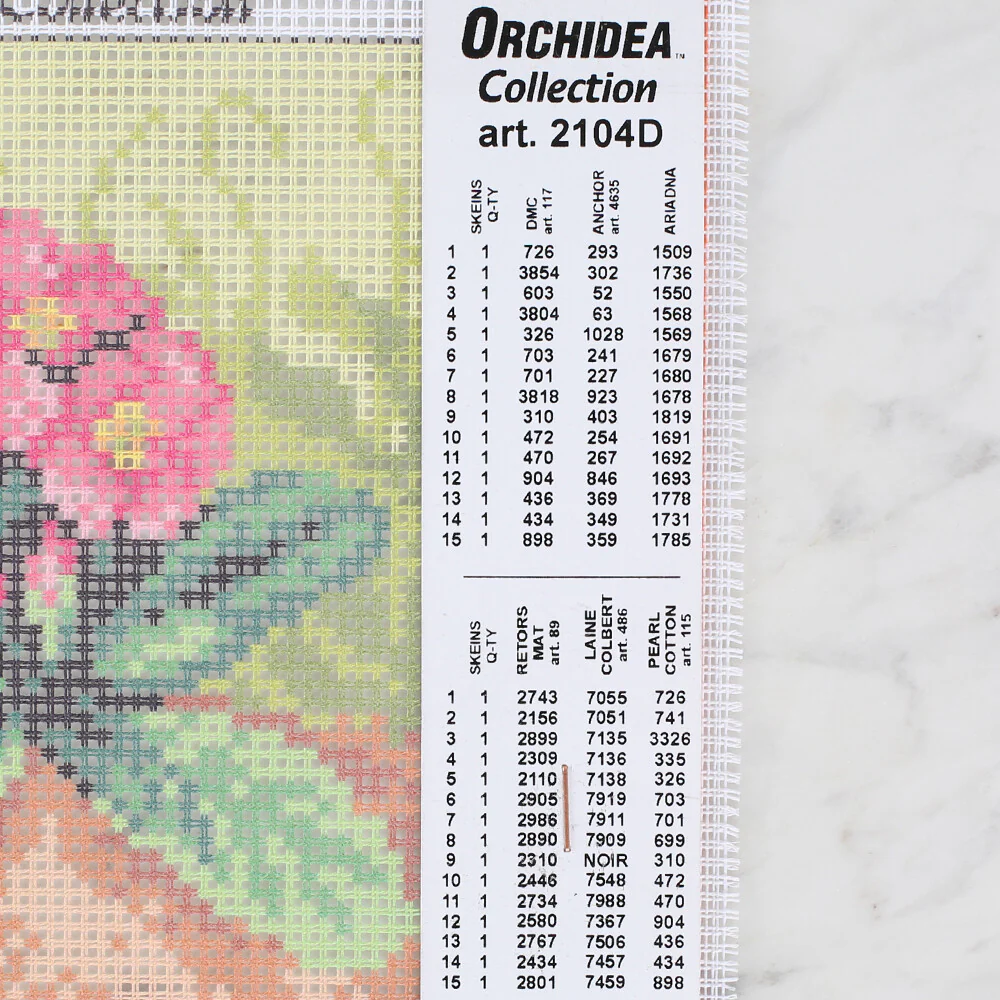 Orchidea 15x15 cm Printed Gobelin 2104D - Image 2