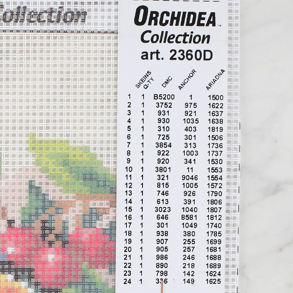 Orchidea 15x15 cm Printed Gobelin 2360D - Image 2
