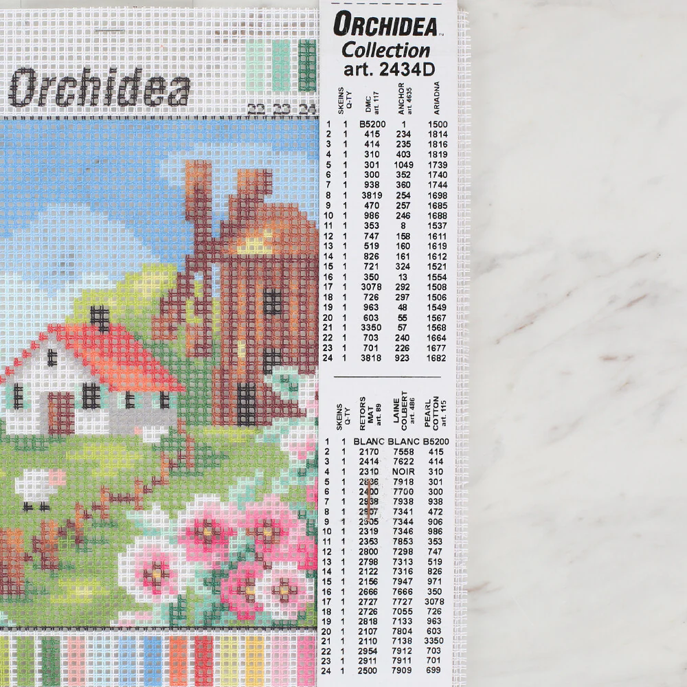 Orchidea 15x15 cm Printed Gobelin 2434D - Image 2
