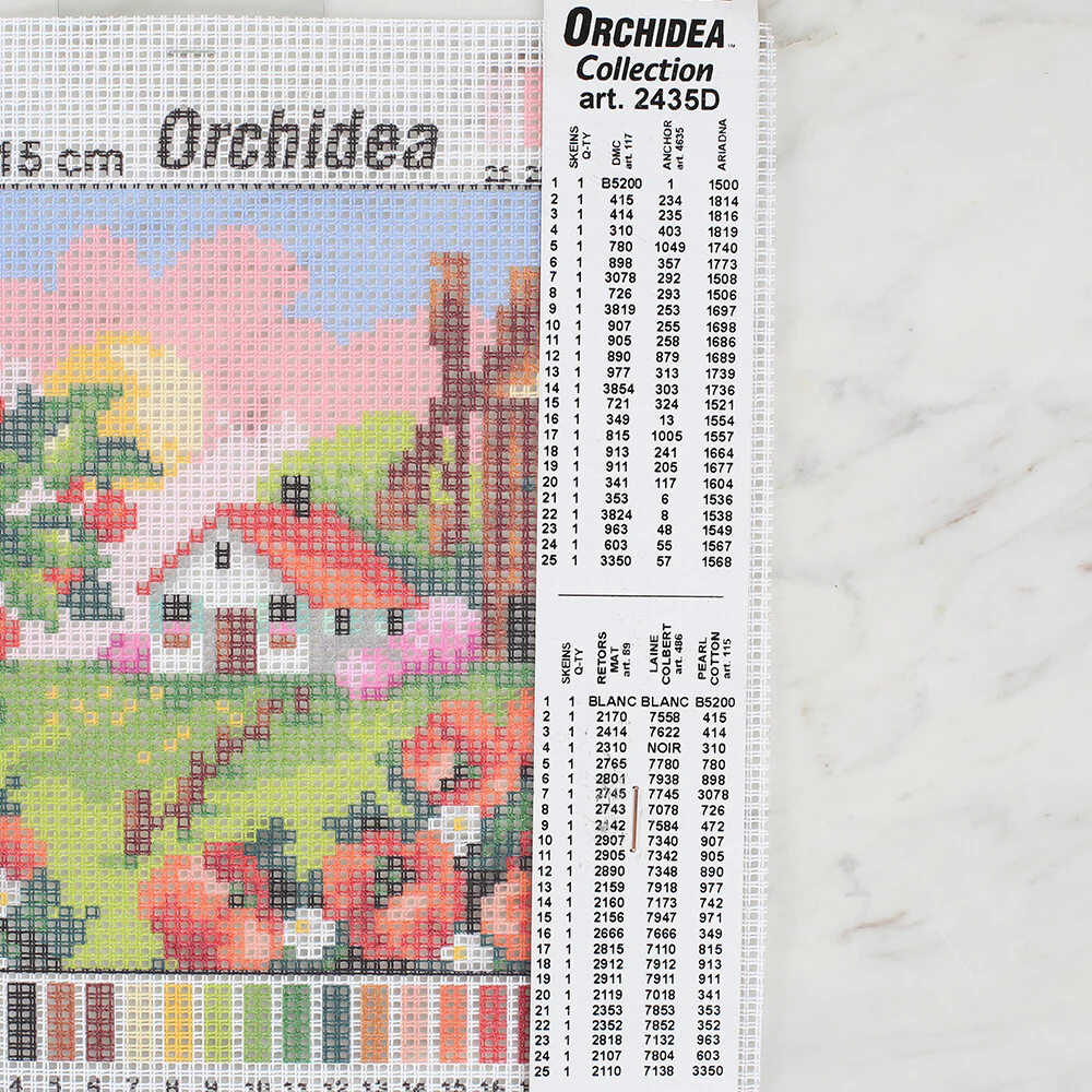 Orchidea 15x15 cm Printed Gobelin 2435D - Image 2