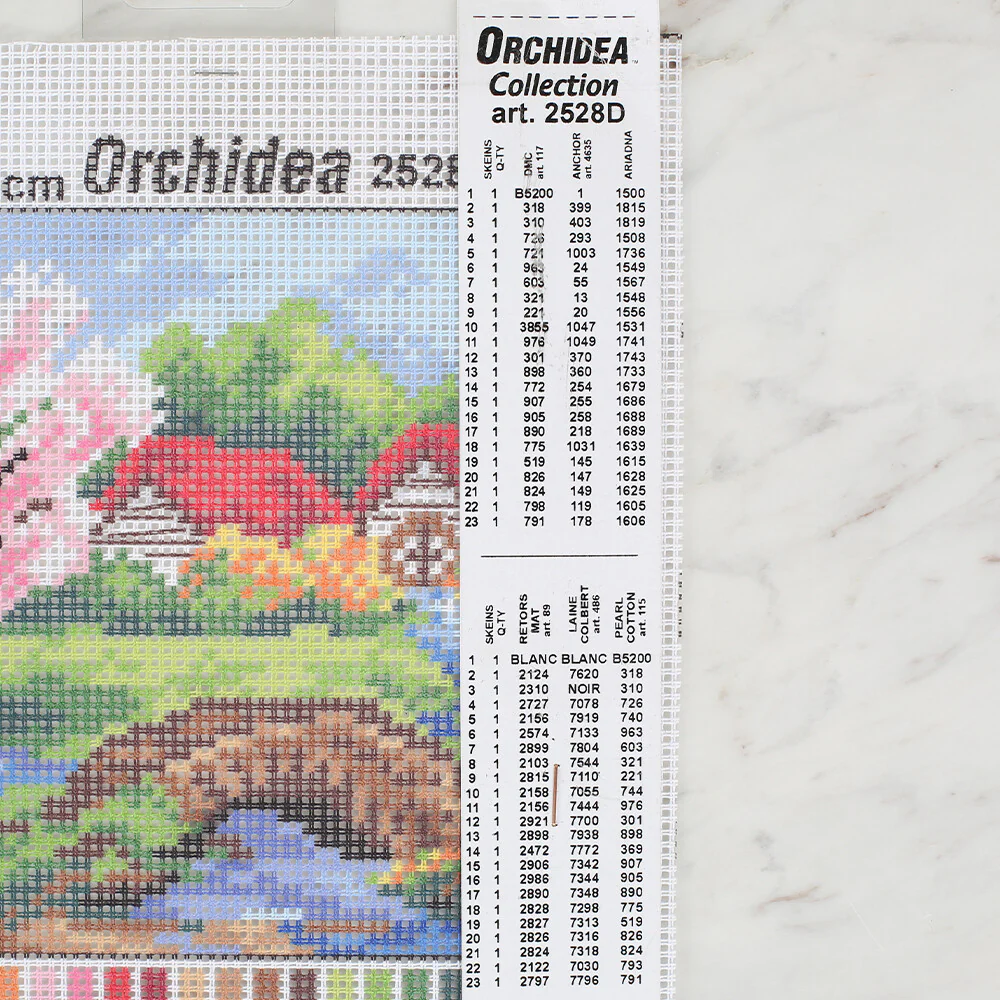 Orchidea 15x15 cm Printed Gobelin 2528D - Image 2