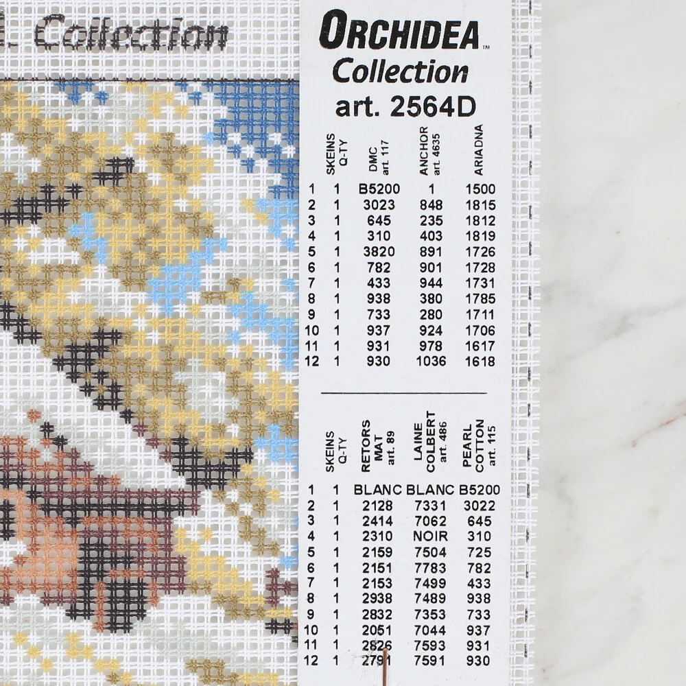 Orchidea 15x15 cm Printed Gobelin 2564D - Image 2