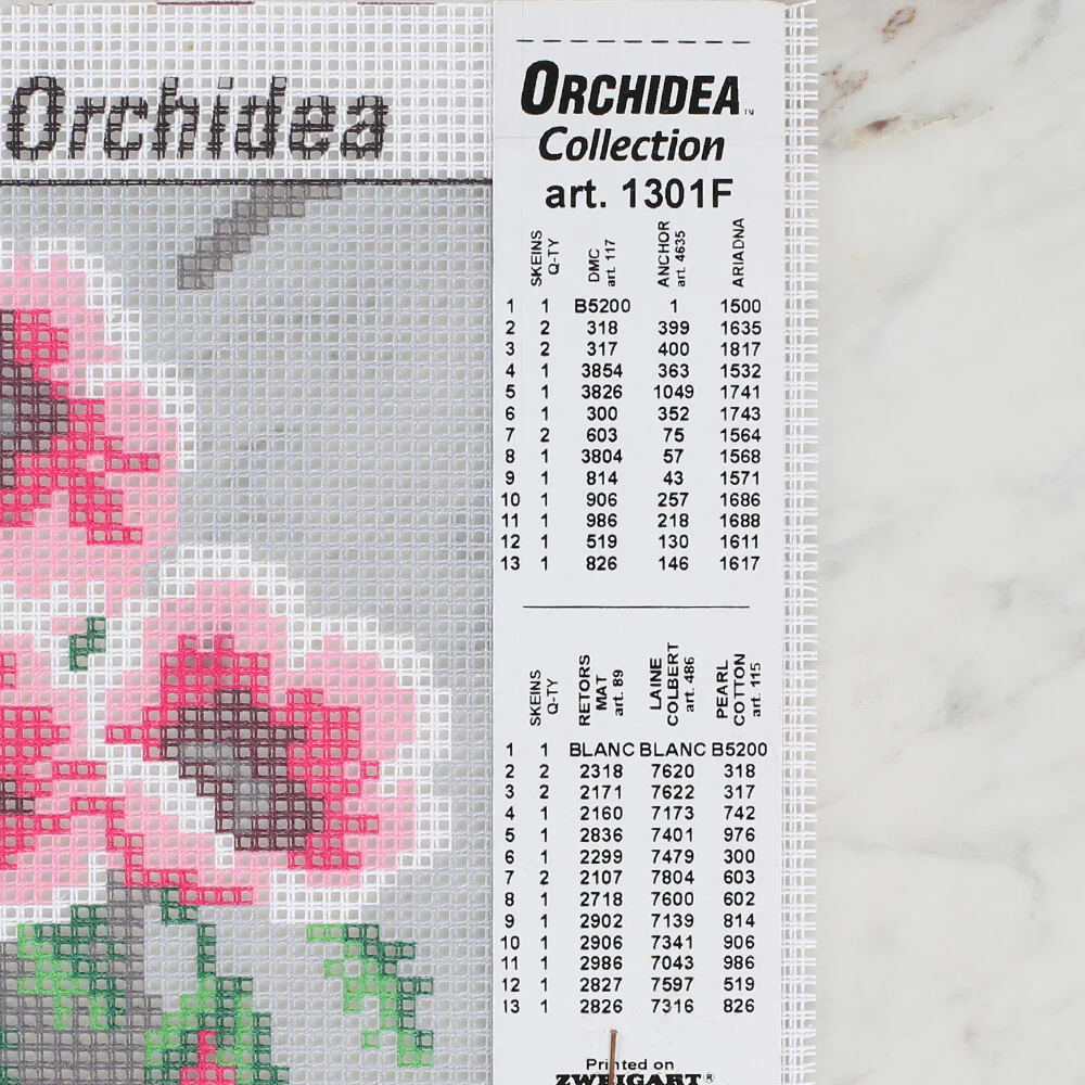 Orchidea 18x24 cm Printed Gobelin 1301F - Image 2