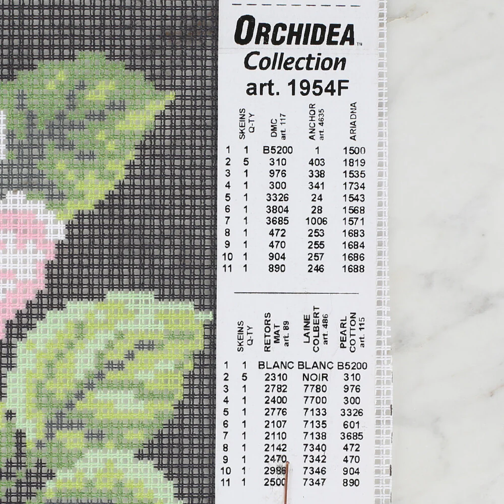 Orchidea 18x24 cm Smelling Rose Printed Gobelin 1954F - Image 2