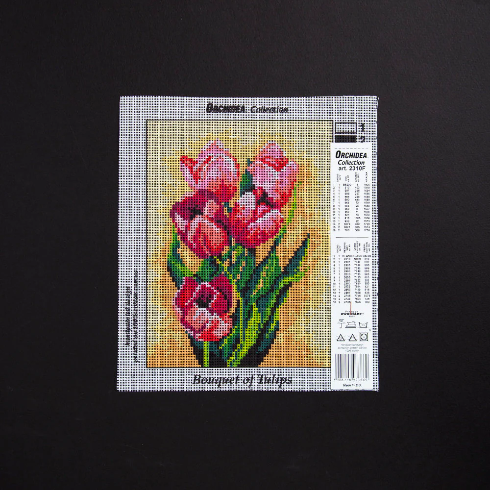 Orchidea 18x24cm Printed Gobelin, Bouquet of Tulips - 2310F