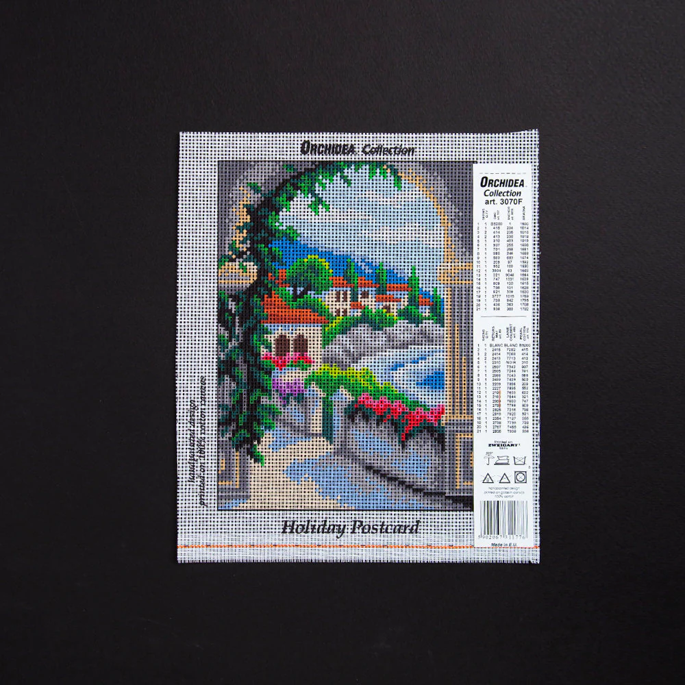 Orchidea 18x24cm Printed Gobelin, Holiday Postcard - 3070F