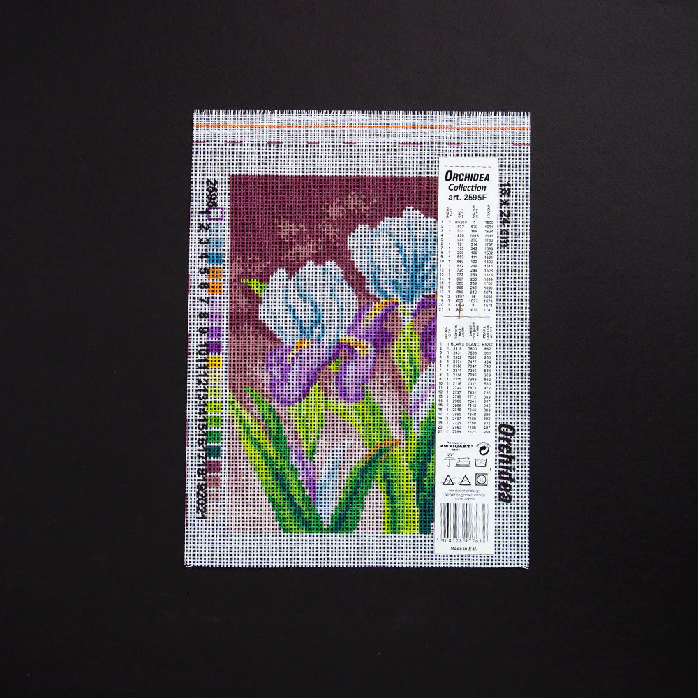 Orchidea 18x24cm Printed Gobelin, Iris Flower - 2595F