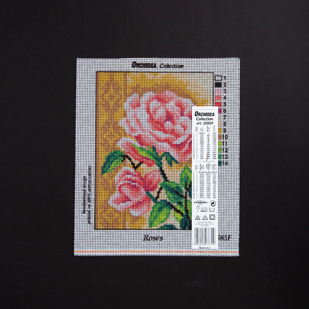 Orchidea 18x24cm Printed Gobelin, Roses - 2585F