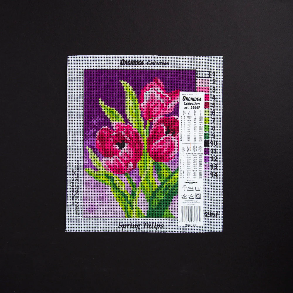 Orchidea 18x24cm Printed Gobelin, Spring Tulips - 2596F