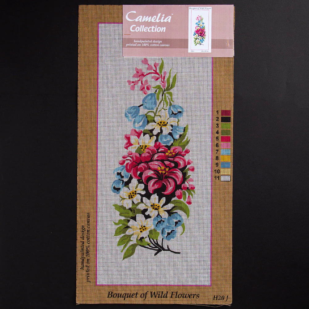 Orchidea 20x50cm Printed Gobelin, Bouquet of Wild Flowers - H20J