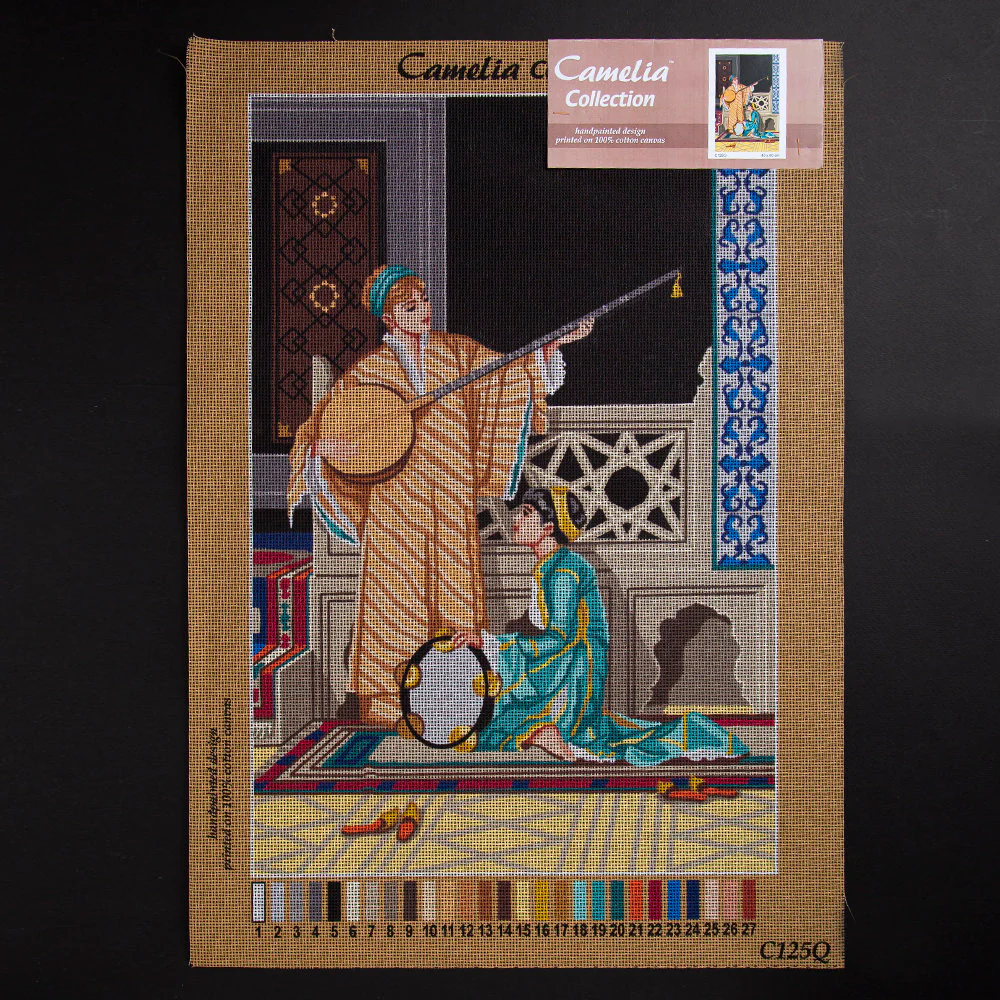 Orchidea 40x60cm Printed Gobelin, Osman Hamdi Bey - Two Musician Girls - C125Q