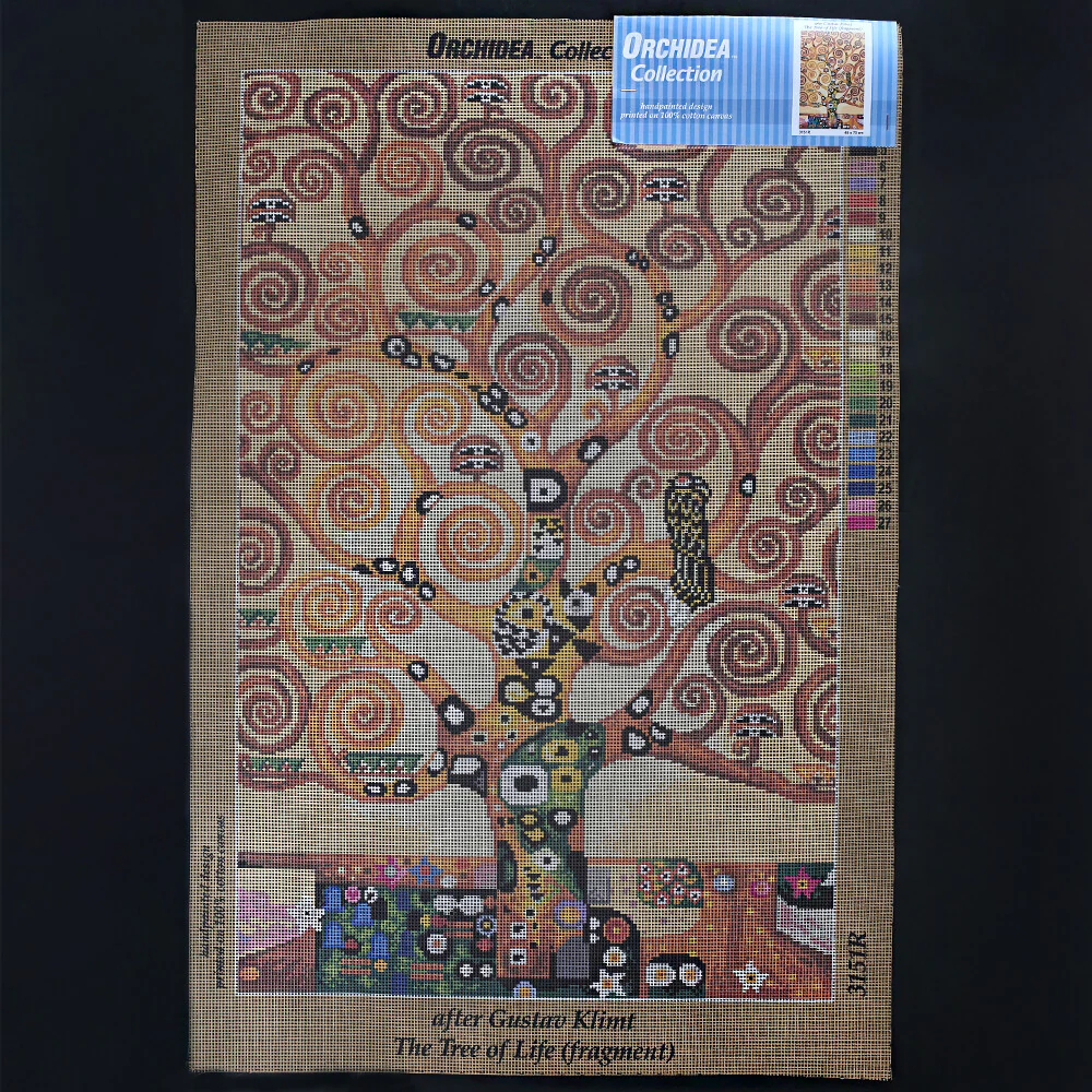 Orchidea 45x70 cm Gustav Klimt - The Tree Of Life Fragment Printed Gobelin 3151R