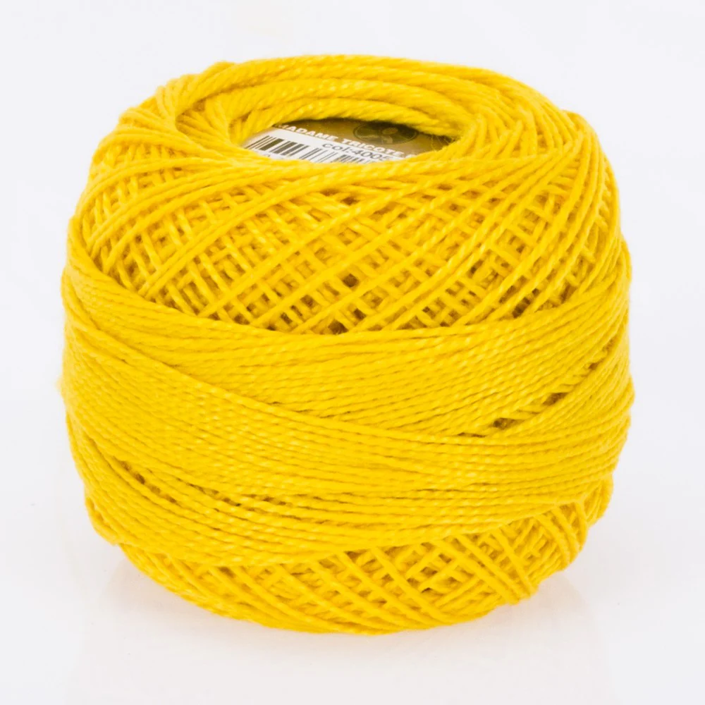 Madame Tricote Paris Koton Perle No:8 Embroidery Thread, Selective Yellow - 4005
