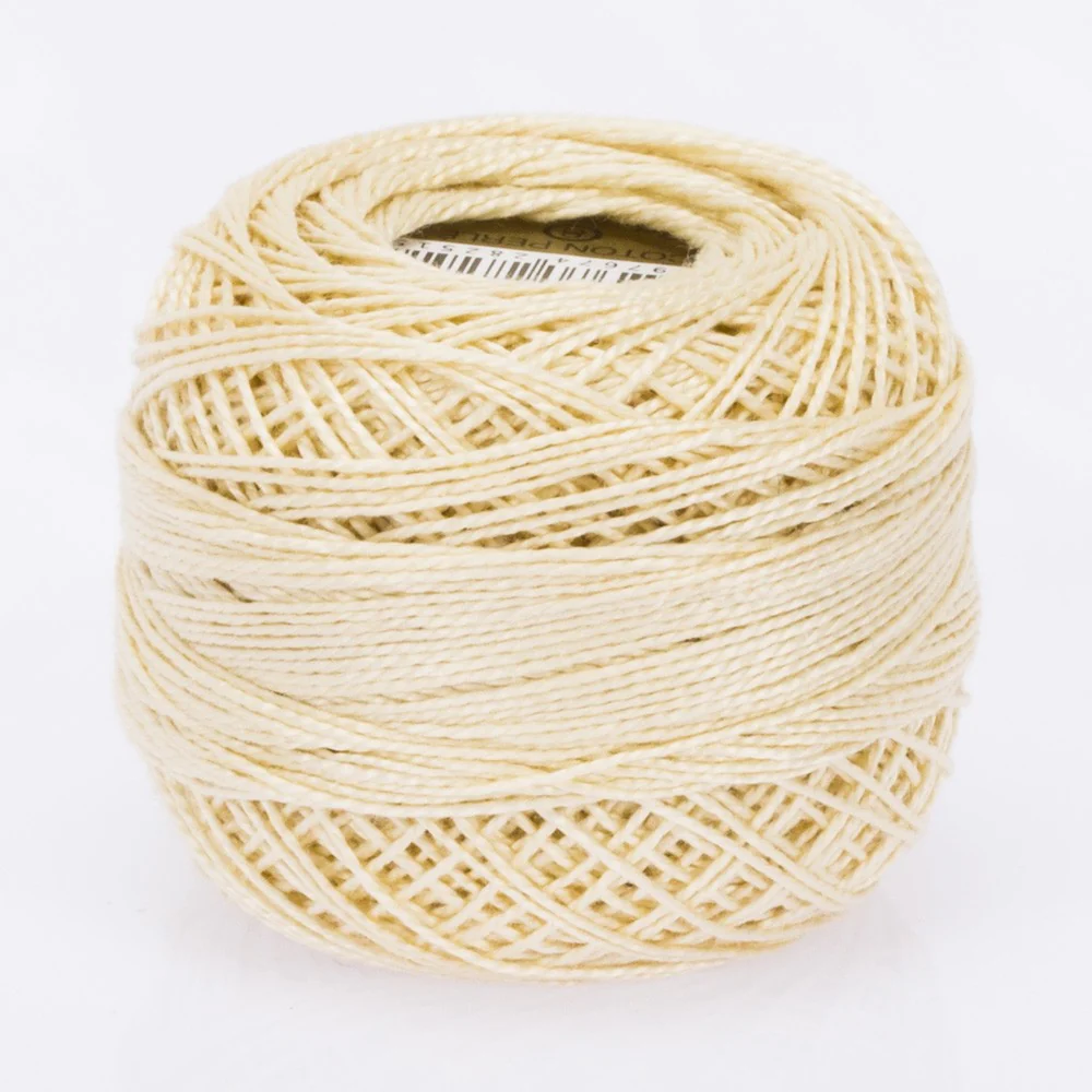 Madame Tricote Paris Koton Perle No:8 Embroidery Thread, Ecru - Ecru