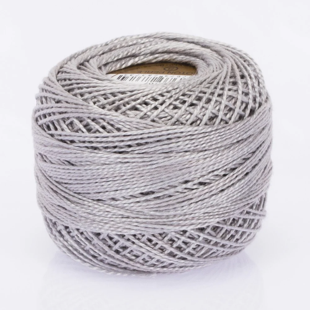 Madame Tricote Paris Koton Perle No:8 Embroidery Thread, Grey - 707