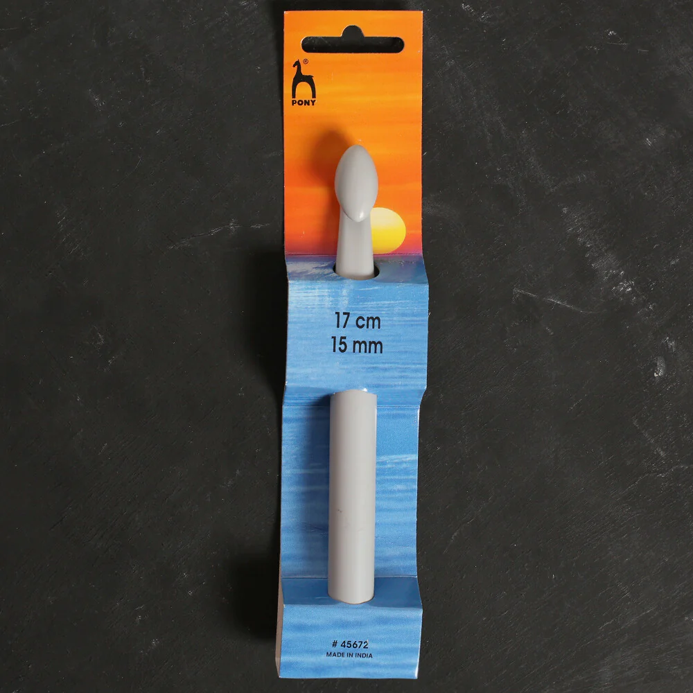Pony 15 mm 17 cm ABS Tubular Crochet Hook - 45672