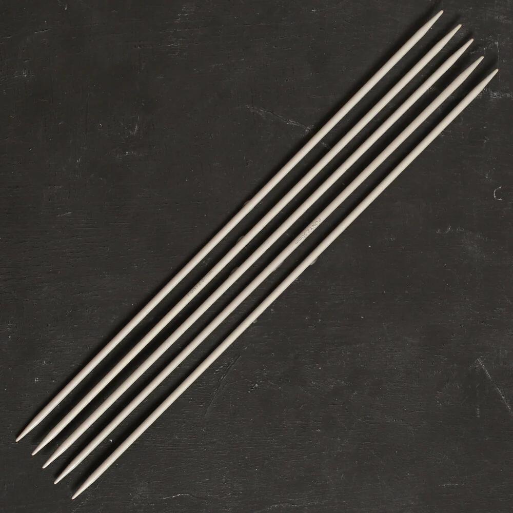 Pony 2.5 mm 20 cm Aluminium Double Pointed Needles, Set of 5 - 36614 - Image 2