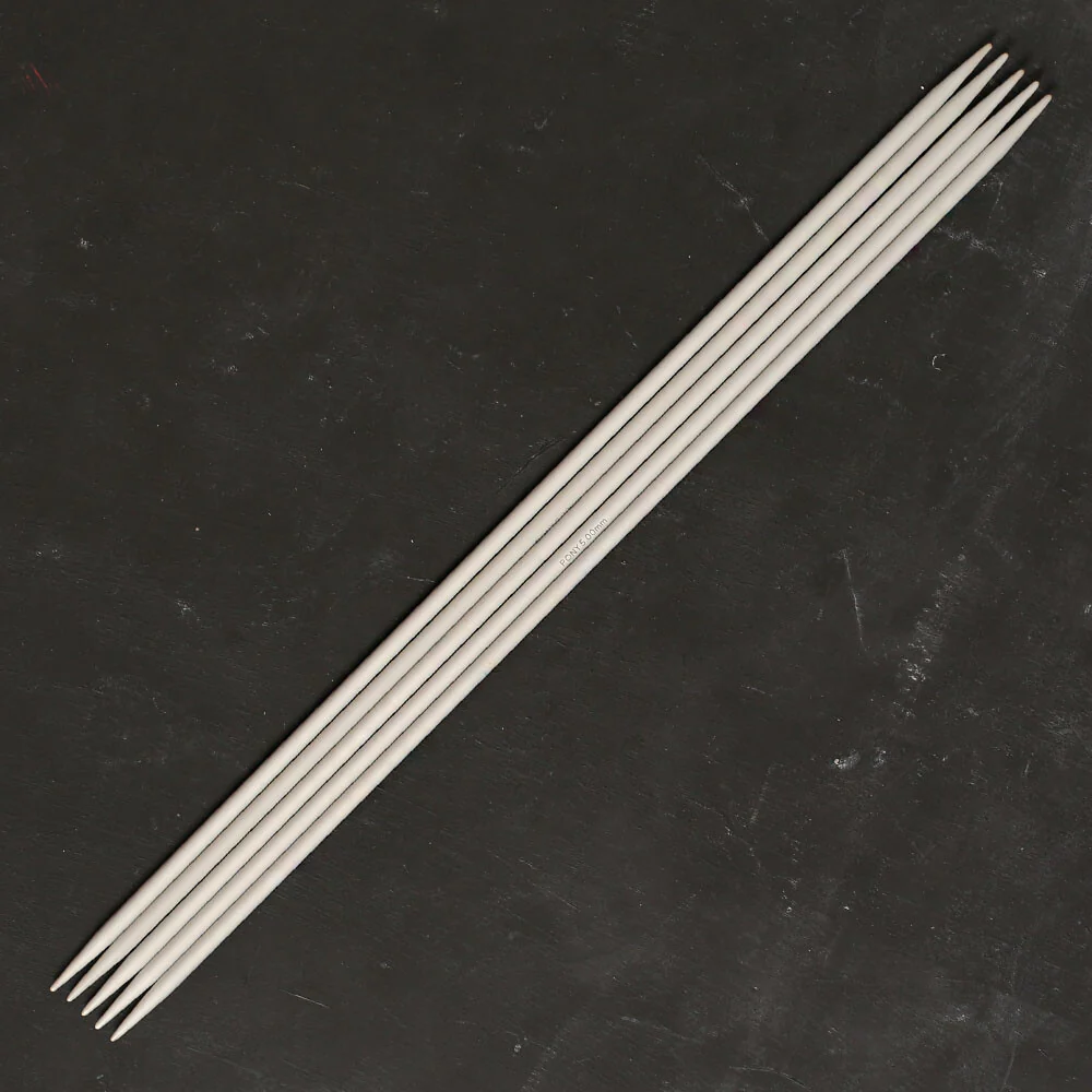 Pony 5 mm 35cm Aluminium Double Pointed Needle in 5- 41622 - Image 2
