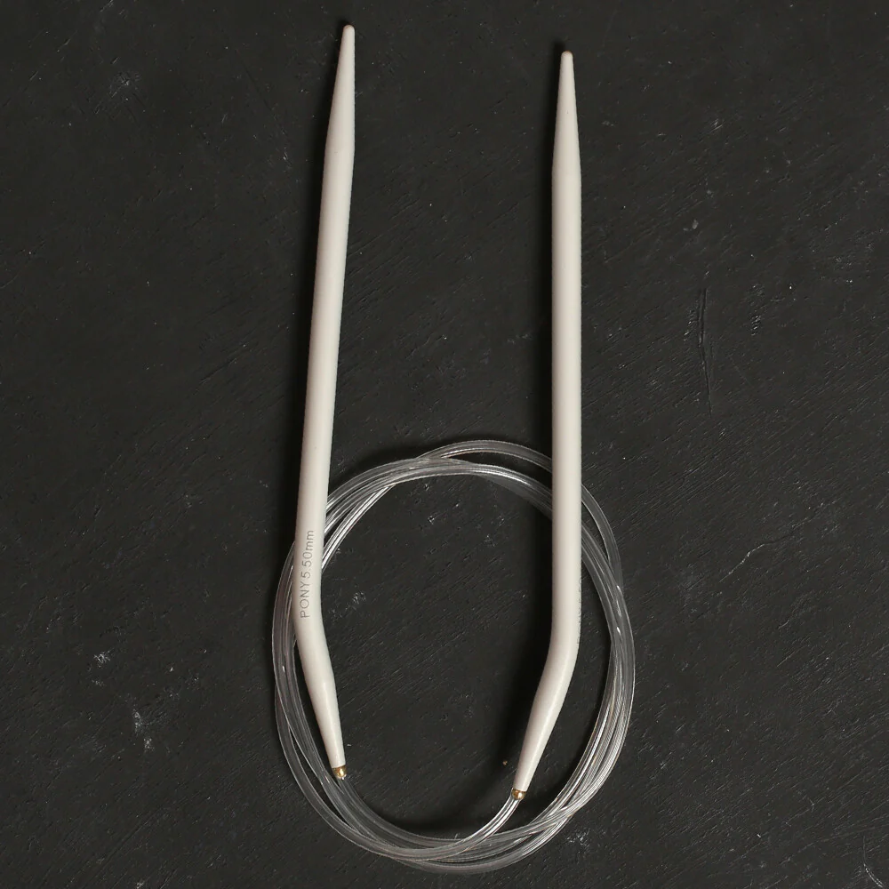 Pony 5.5 mm 100 cm Glydon Joint Aluminium Circular Needle - 52612 - Image 2