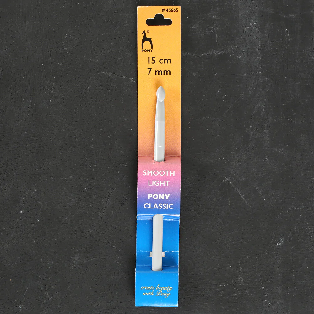 Pony 7 mm 15 cm ABS Plastic Crochet Hook - 45665