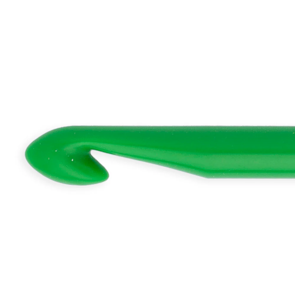 Pony Colour 4 mm 15 cm Plastic Crochet Hook, Green- 44359 - Image 2