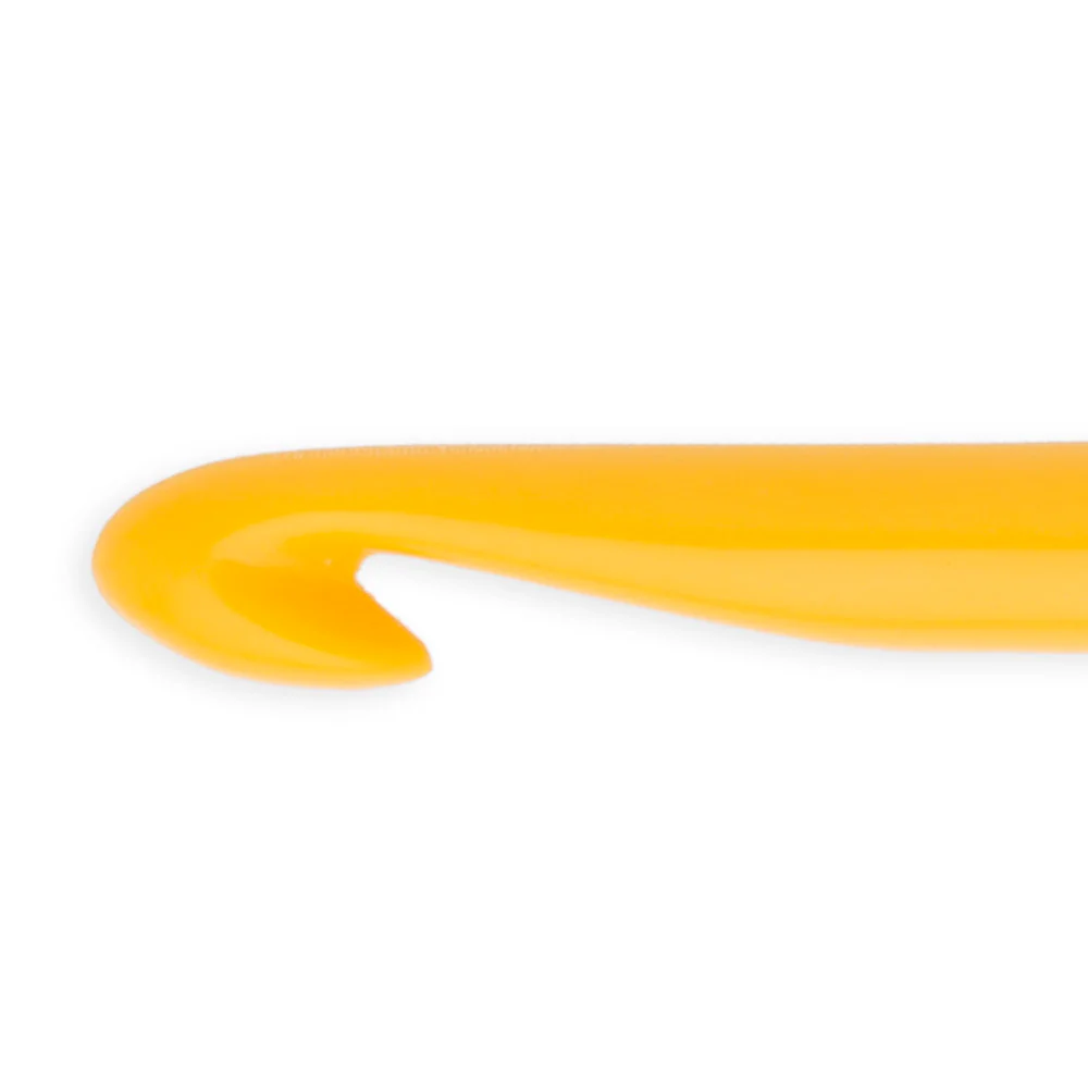 Pony Colour 4.5 mm 15 cm Plastic Crochet Hook, Yellow - 44360 - Image 2