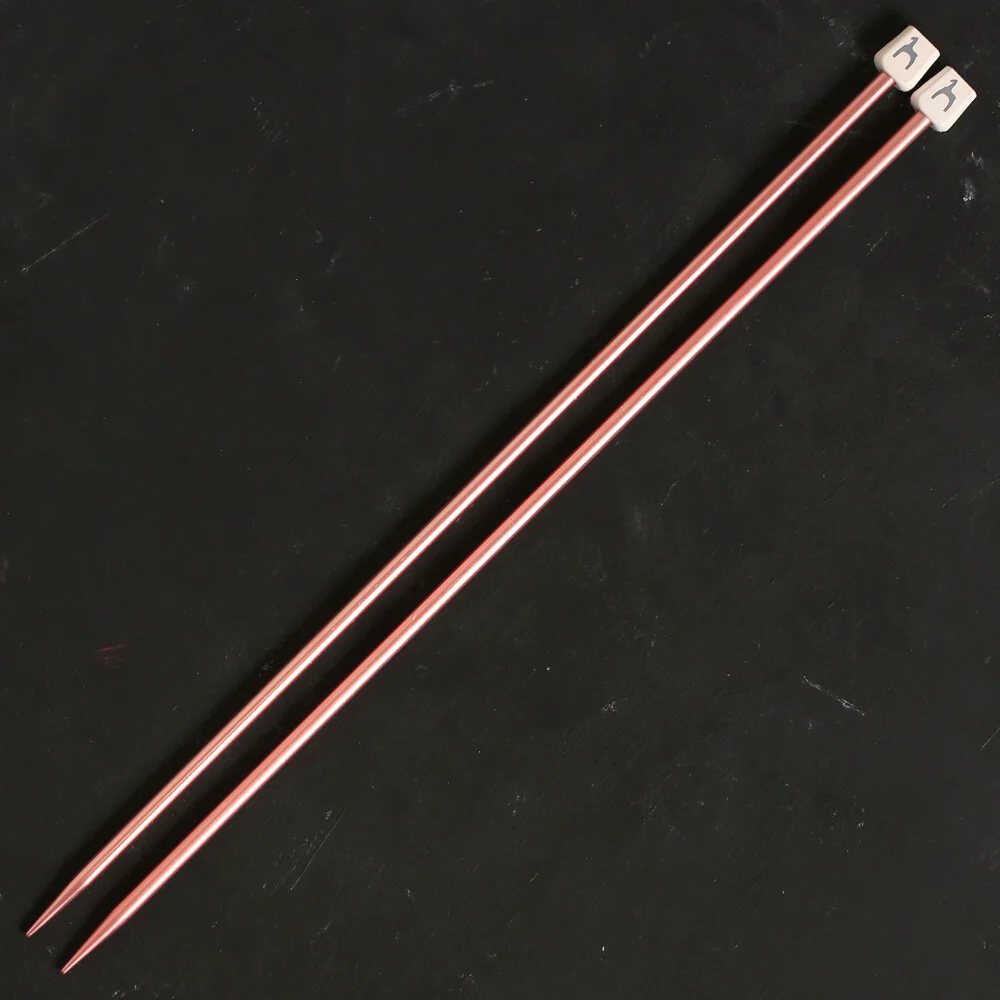 Pony Colour 5.5 mm 35 cm Aluminum Knitting Needle, Cupper - 33712 - Image 2