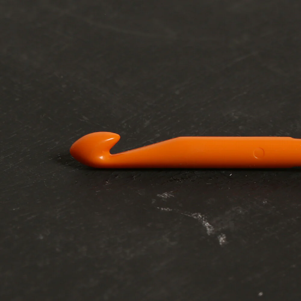 Pony Colour 6 mm 15 cm Plastic Crochet Hook, Orange - 44363 - Image 3