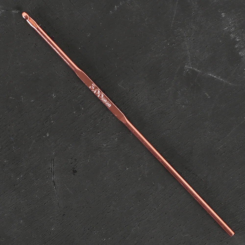Pony Colour Metal 3 mm 15 cm Pink Crochet Hook - 44705 - Image 2