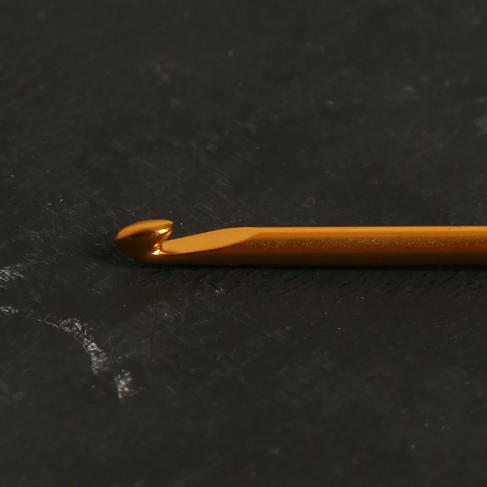 Pony Colour Metal 3.5 mm 15 cm Gold Yellow Crochet Hook - 44707 - Image 3