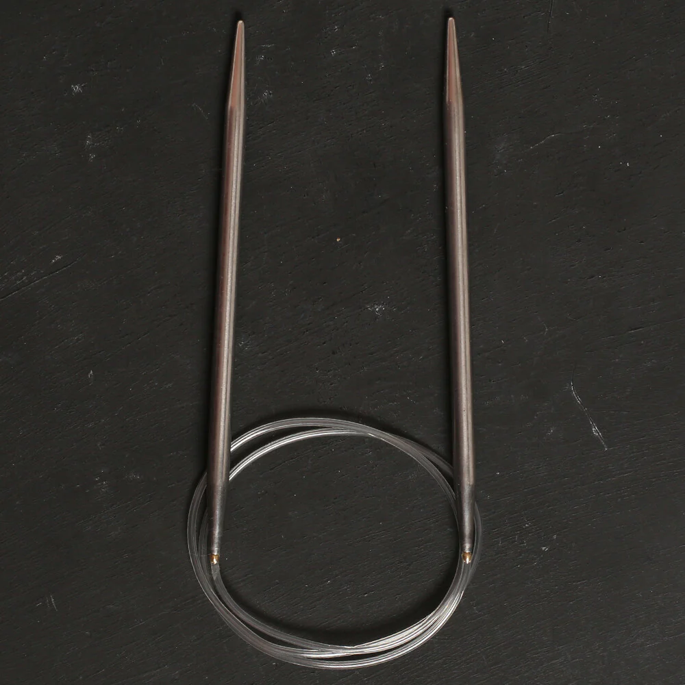 Pony Elan 6.00 mm 80 cm Stainless Steel Circular Knitting Needles - 48008 - Image 2