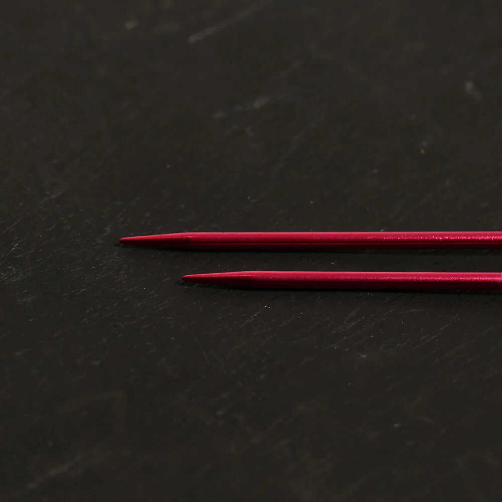 Pony Measure 2 mm 35 cm Aluminium Knitting Needles, Red - 34501 - Image 4