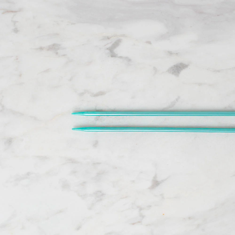 Pony Pearl 3 mm 35 cm Plastic Knitting Needle, Green - 33624 - Image 3