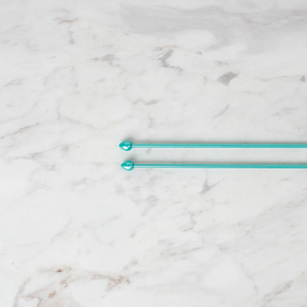 Pony Pearl 3 mm 35 cm Plastic Knitting Needle, Green - 33624 - Image 4