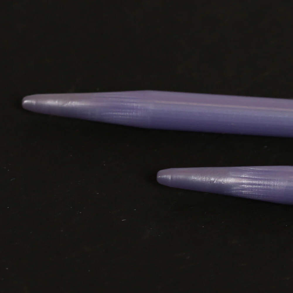 Pony Pearl 4 mm 35 cm Plastic Knitting Needle, Lilac - 33628 - Image 3