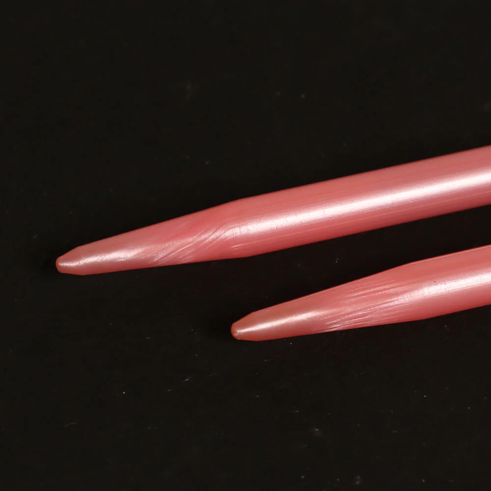 Pony Pearl 4.5 mm 35 cm Plastic Knitting Needle, Pink- 33629 - Image 3
