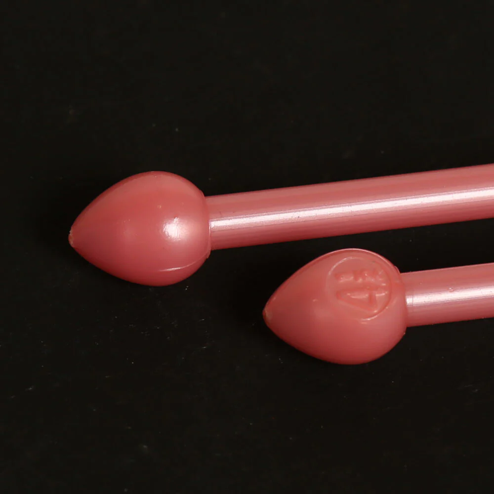 Pony Pearl 4.5 mm 35 cm Plastic Knitting Needle, Pink- 33629 - Image 4