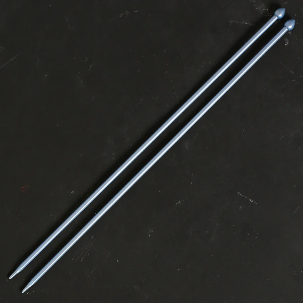 Pony Pearl 5 mm 35 cm Plastic Knitting Needle, Green - 33630 - Image 2