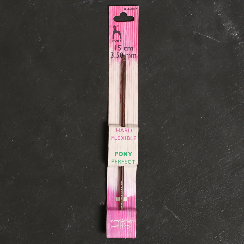 Pony Perfect 3.5 mm 15 cm Wooden Crochet Hook - 46007