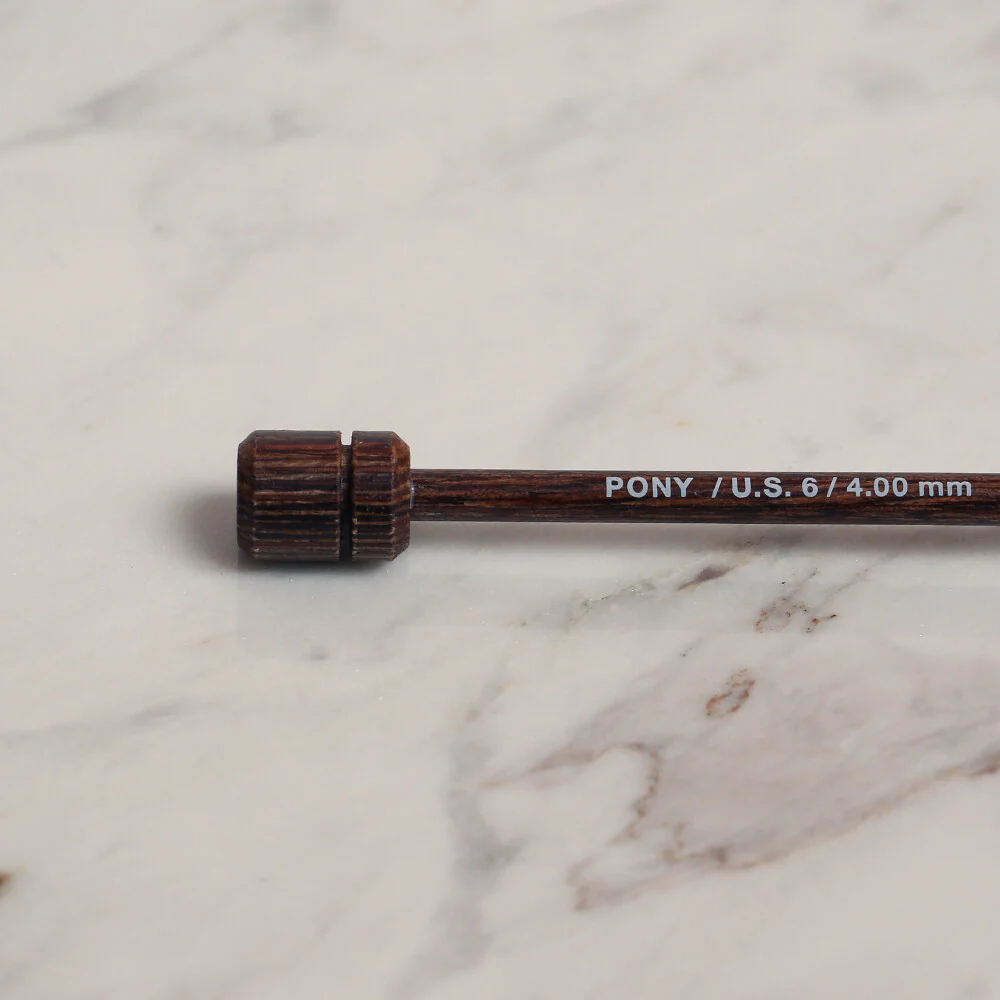 Pony Perfect 4 mm 40 cm Wooden Knitting Needle - 42009 - Image 3