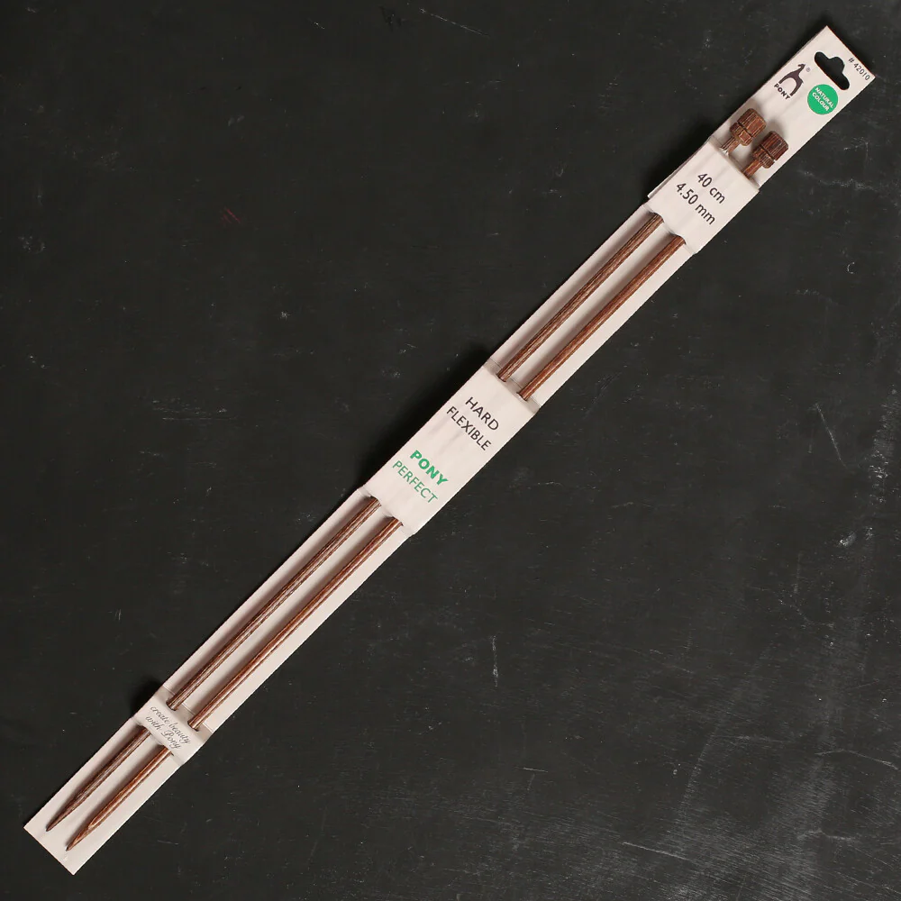 Pony Perfect 4.5 mm 40 cm Wooden Knitting Needle - 42010
