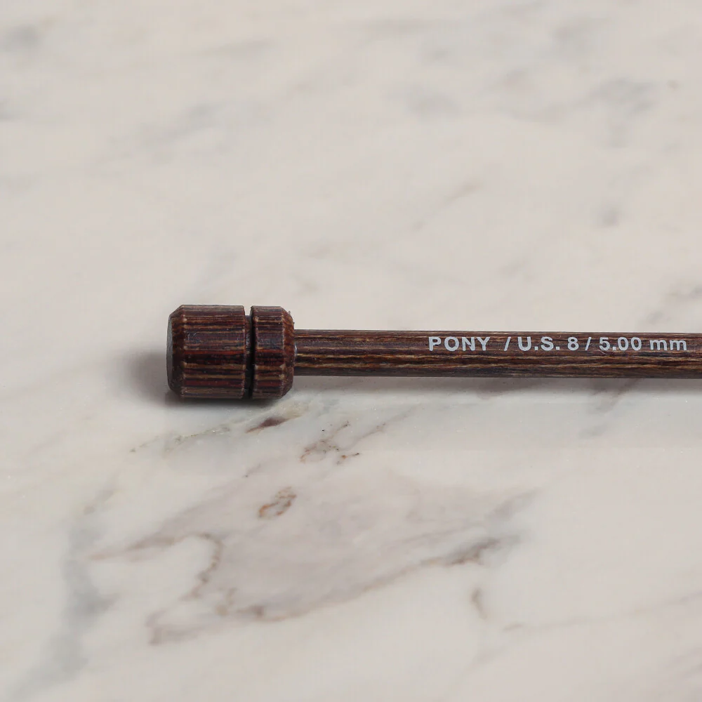 Pony Perfect 5 mm 40 cm Wooden Knitting Needle - 42011 - Image 3