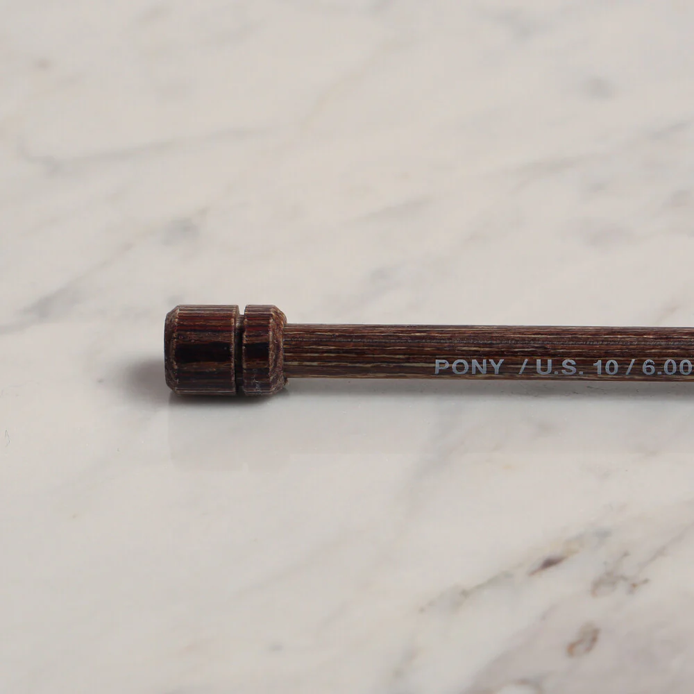 Pony Perfect 6 mm 40 cm Wooden Knitting Needle - 42013 - Image 3