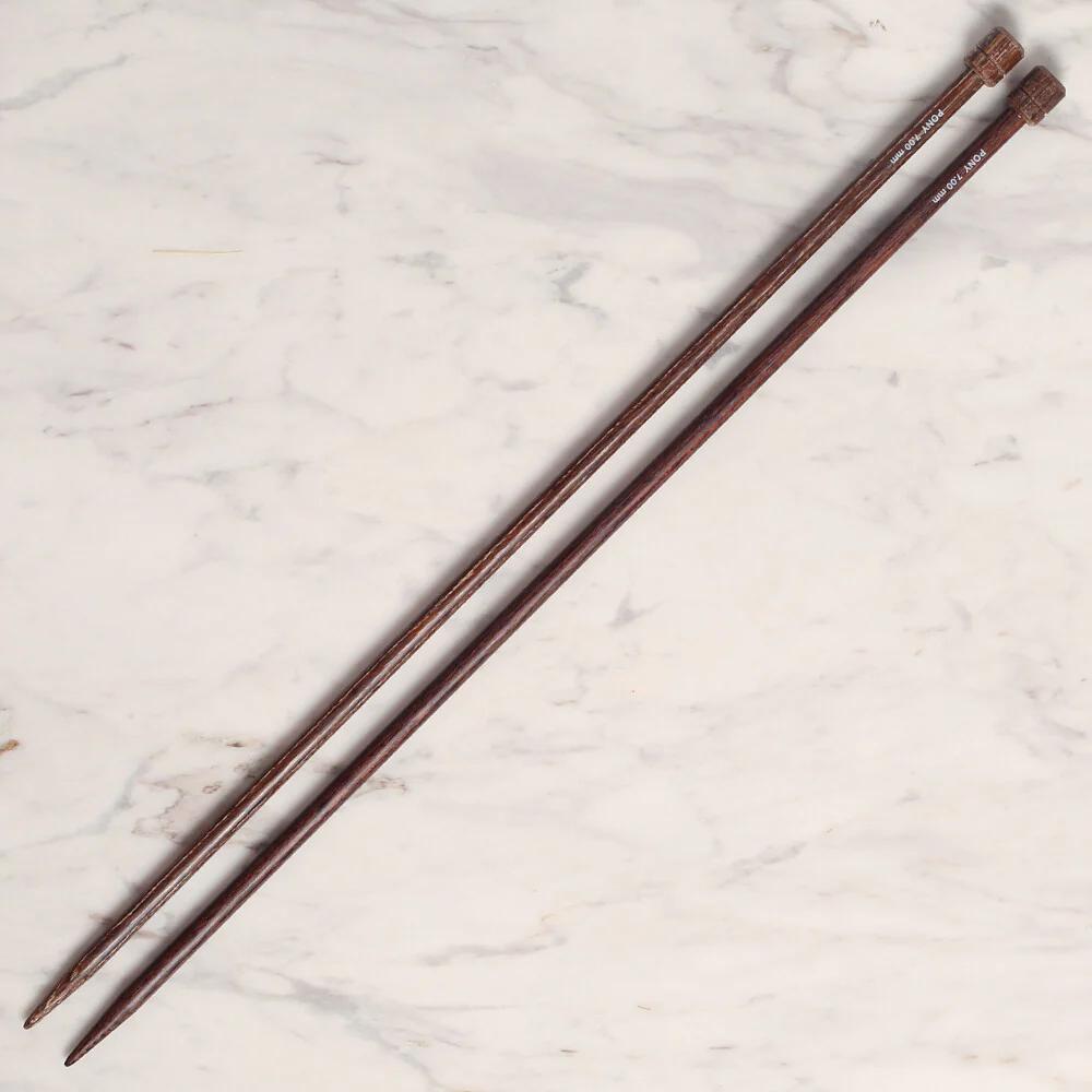 Pony Perfect 7 mm 40 cm Wooden Knitting Needle - 42015 - Image 2