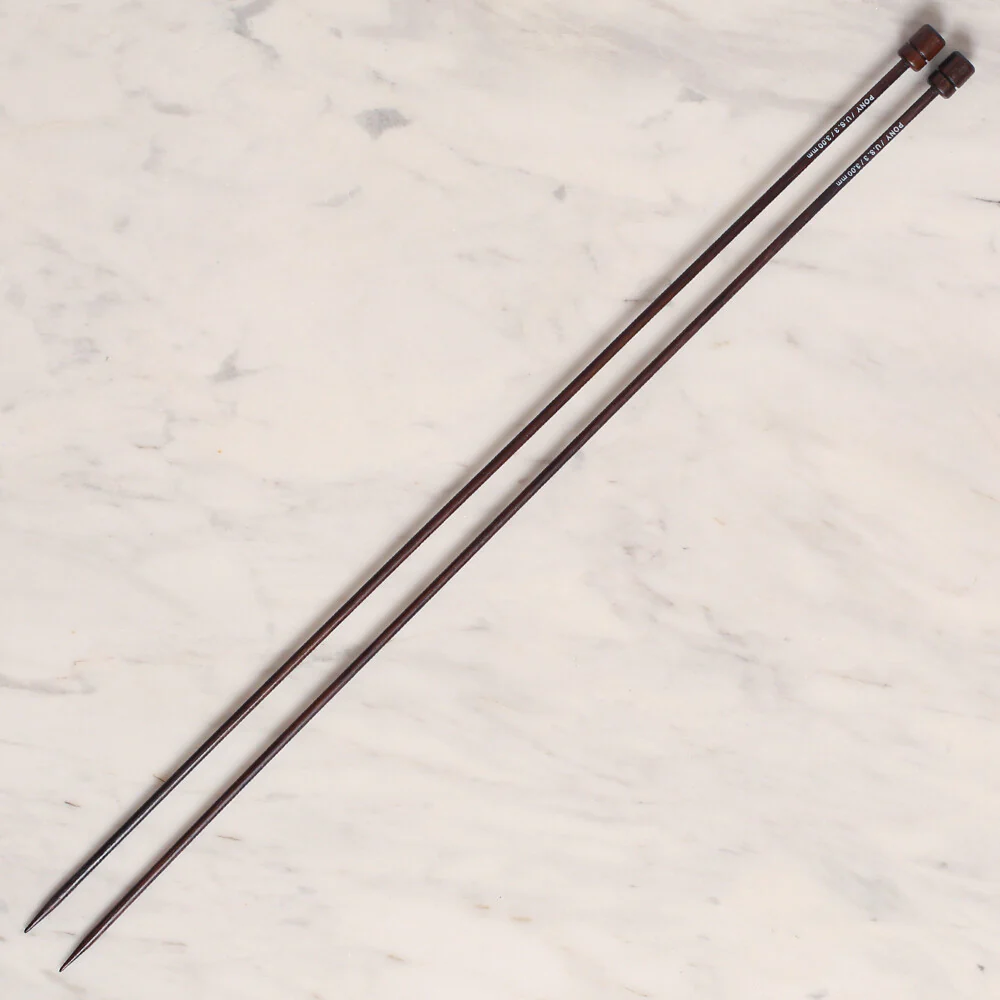 Pony Rosewood 3 mm 35 cm Rosewood Knitting Needles, 33805 - Image 2