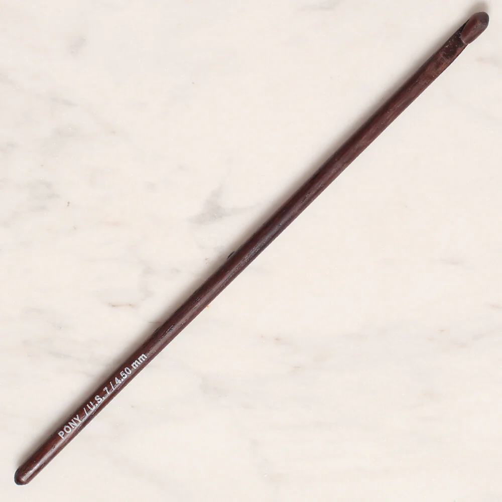 Pony Rosewood 4.5 mm 15 cm Rosewood Crochet Hook - 44902 - Image 2