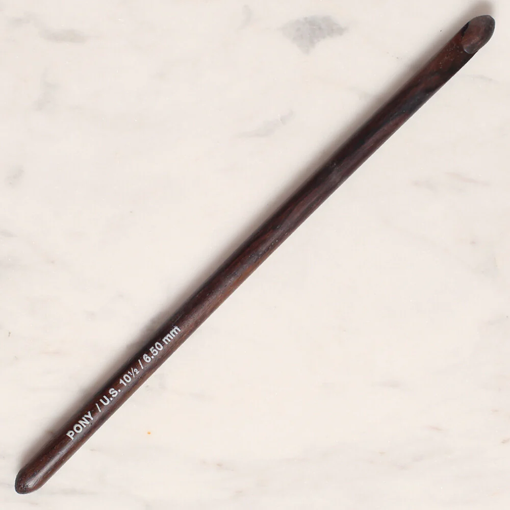 Pony Rosewood 6.5 mm 15 cm Rosewood Crochet Hook - 44906 - Image 2